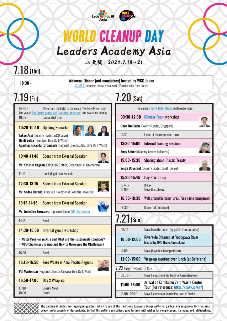 Leaders Academy Asia 2024 プログラム